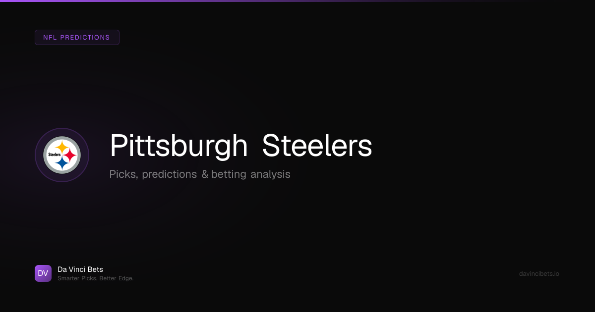 AI Pittsburgh Steelers Predictions Today — NFL Picks & Best Bets | Da ...